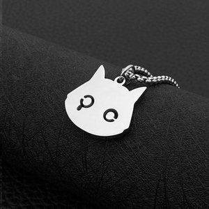 Necklace For Women Titanium Steel Doodle Cartoon Gothic